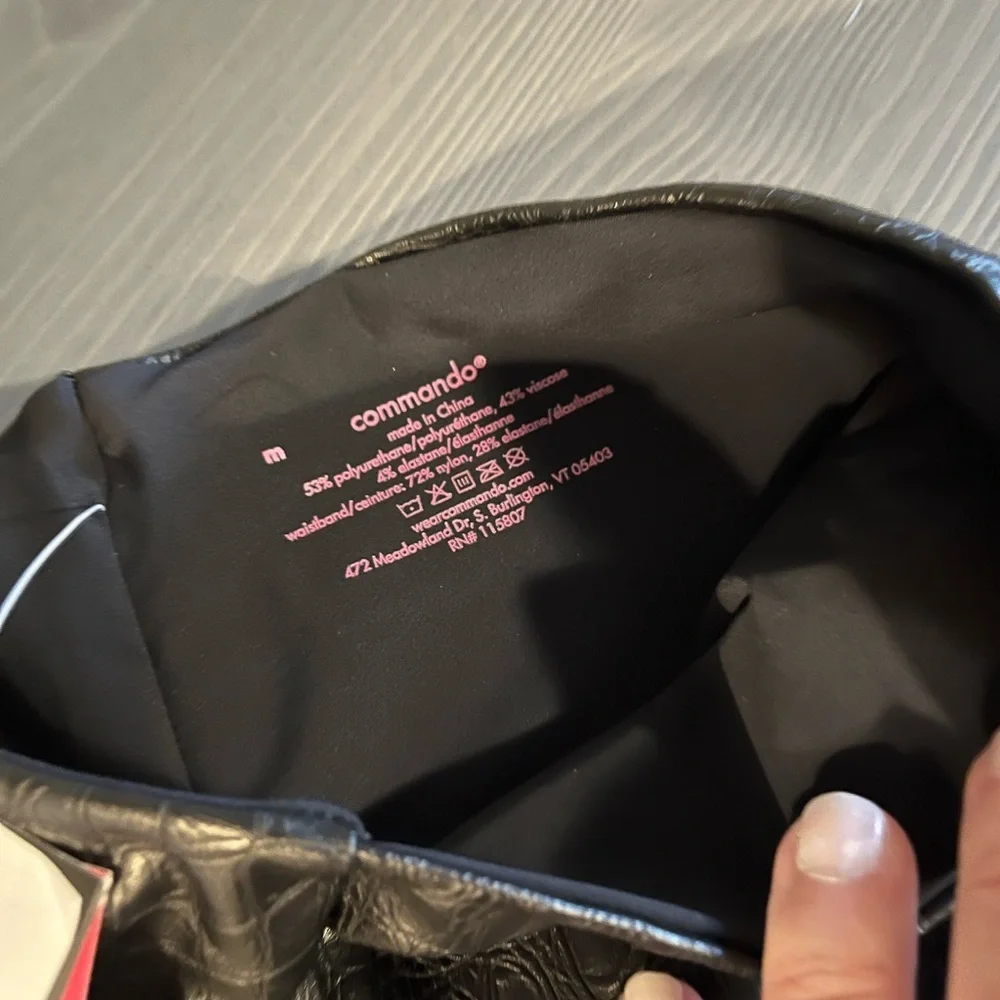 Commando Faux Leather Animal Print Leggings NWT - Picture 9 of 12